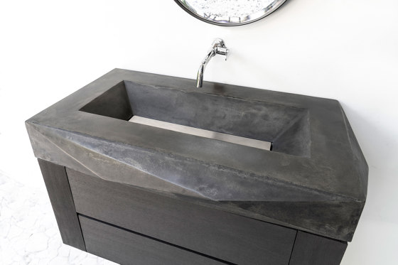 Diamond Mezzo Dusk Grey Concrete Basin - Sink - Vessel - Washbasin | Wash basins | ConSpire