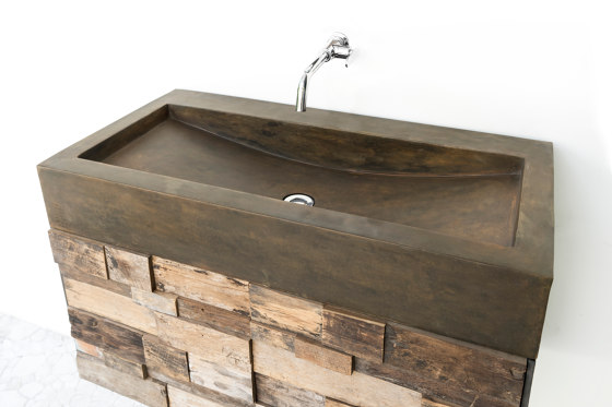 Horizon Vintage Brown Concrete Basin - Sink - Vessel - Washbasin | Wash basins | ConSpire
