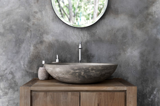 Luca Grande Natural Concrete Basin - Sink - Vessel - Washbasin | Wash basins | ConSpire