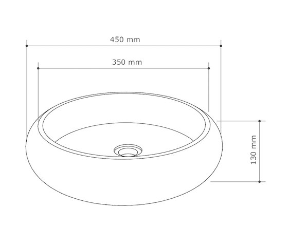 Milano Dark Grey Concrete Basin - Sink - Vessel - Washbasin | Lavabos | ConSpire