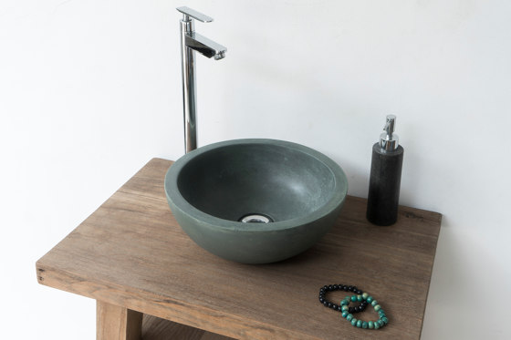 Palermo Copper Green Concrete Basin - Sink - Vessel - Washbasin | Wash basins | ConSpire