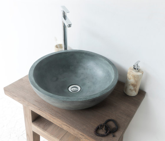 Palermo Grande Copper Green Concrete Basin - Sink - Vessel - Washbasin | Wash basins | ConSpire