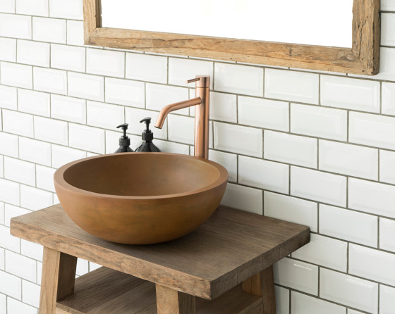 Palermo Grande Vintage Brown Concrete Basin - Sink - Vessel - Washbasin | Lavabi | ConSpire