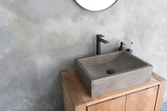 Torino Dusk Grey Concrete Basin - Sink - Vessel - Washbasin | Lavabos | ConSpire