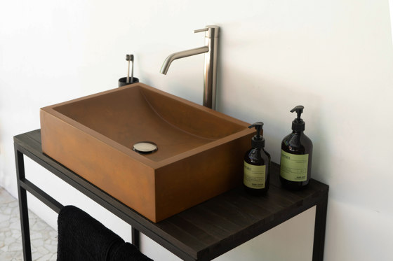 Torino Vintage Brown Concrete Basin - Sink - Vessel - Washbasin | Wash basins | ConSpire