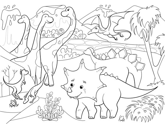 Altro Whiterock™ Imagination Wall, Dinosaurs | Dalles en plastiques | Altro