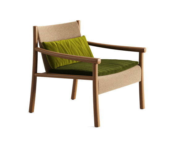 Kata | Armchair 4 wood legs, Outdoor | Armchairs | Arper