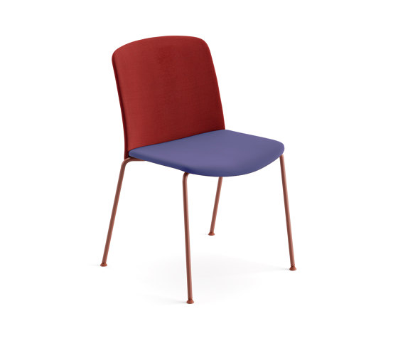 Mixu | Chair 4 legs stackable, upholstered | Chairs | Arper