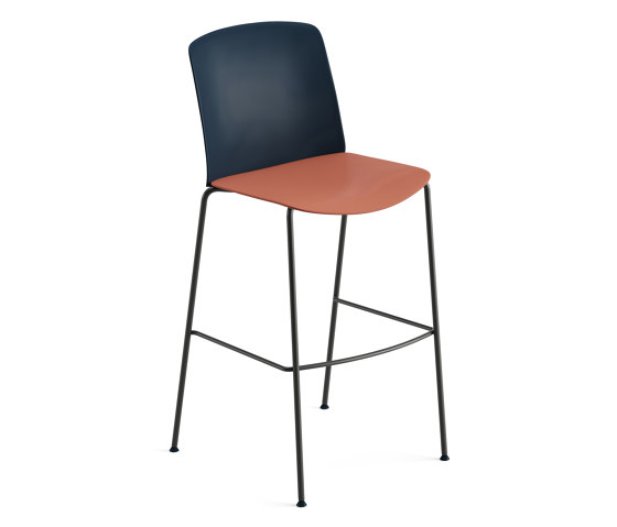Mixu | Bar stool 4 legs stackable | Bar stools | Arper