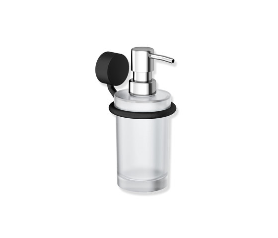 Soap dispenser with holder | Portasapone liquido | HEWI