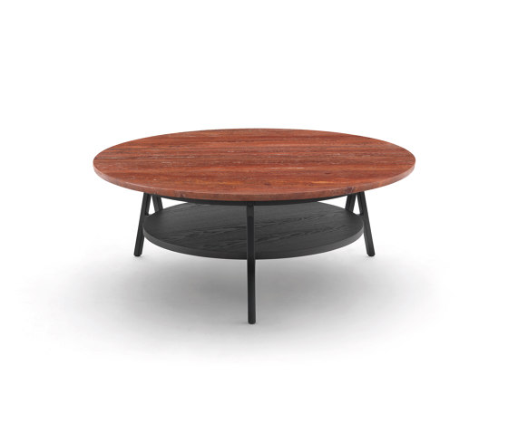Cradle Small Table - Version with Travertino rosso Top | Coffee tables | ARFLEX