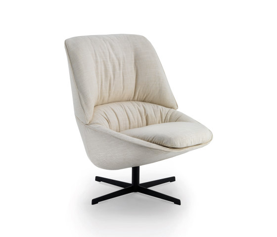 Ladle Sessel - Version mit niedriger Rückenlehne und Drehbasis mit Speichen | Sessel | ARFLEX