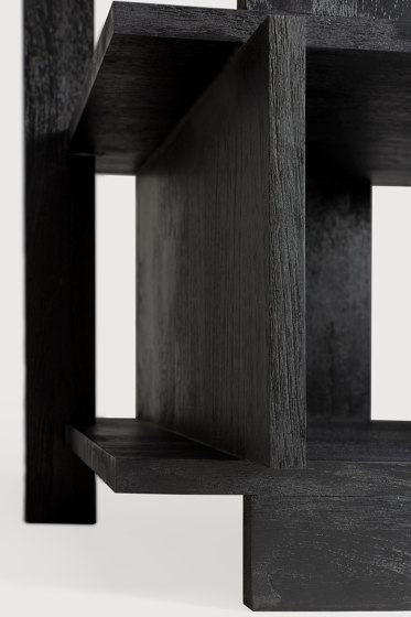 Abstract | Teak black column - varnished | Regale | Ethnicraft