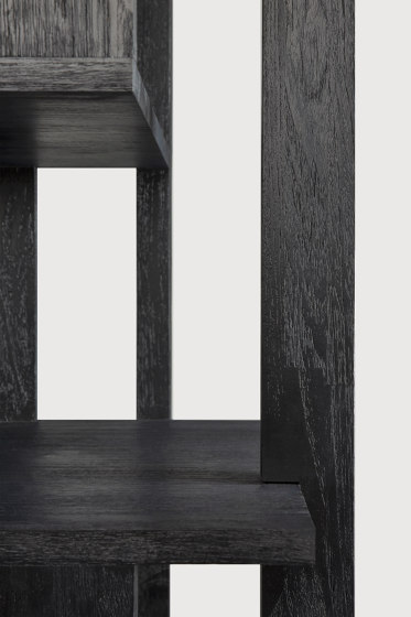 Abstract | Teak black column - varnished | Shelving | Ethnicraft