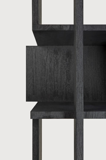 Abstract | Teak black column - varnished | Shelving | Ethnicraft