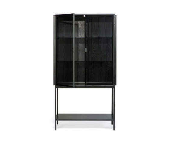 Anders | Black storage cupboard - 2 doors | Armadi | Ethnicraft