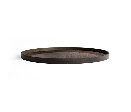 Classic tray collection | Bronze mirror tray - round - XL | Plateaux | Ethnicraft