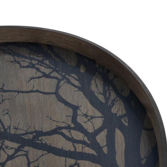 Classic tray collection | Black Tree wooden tray - round - L | Vassoi | Ethnicraft