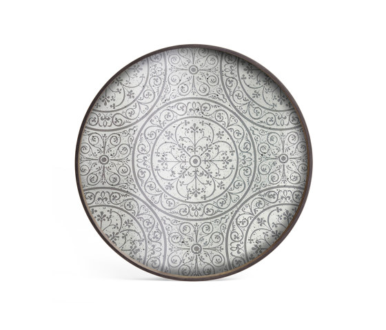 Classic tray collection | Moroccan Frost mirror tray - round - L | Vassoi | Ethnicraft