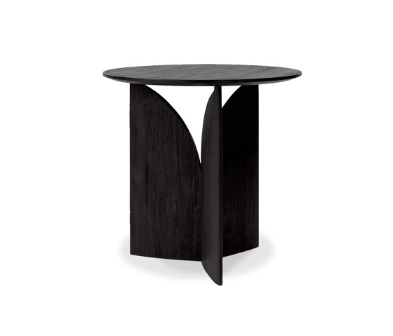 Fin | Teak black side table - varnished | Tavolini alti | Ethnicraft