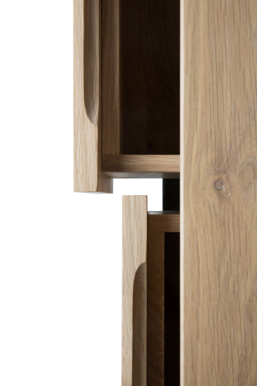 Ligna | Oak TV Cupboard - 2 drawers - black metal legs | Sideboards / Kommoden | Ethnicraft