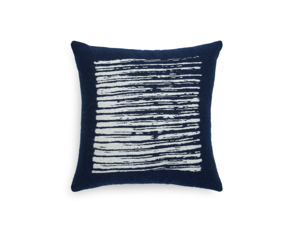Mystic Ink collection | Navy Lines cushion - square | Cushions | Ethnicraft
