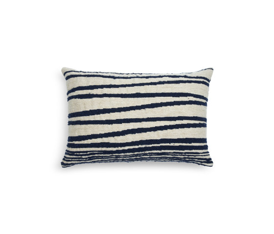 Mystic Ink collection | White Stripes cushion - lumbar | Coussins | Ethnicraft