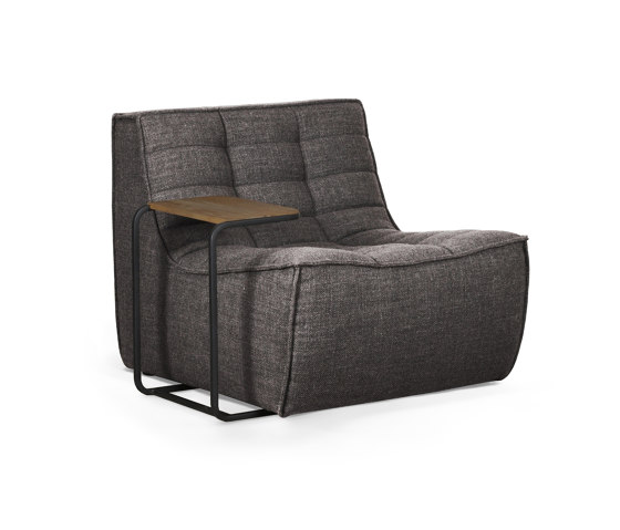 N701 | Sofa - 1 seater - dark grey | Armchairs | Ethnicraft