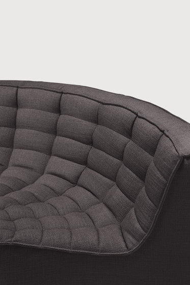 N701 | Sofa - round corner - dark grey | Sièges modulables | Ethnicraft