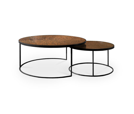 Nesting | Bronze Copper coffee table - set of 2 | Nesting tables | Ethnicraft