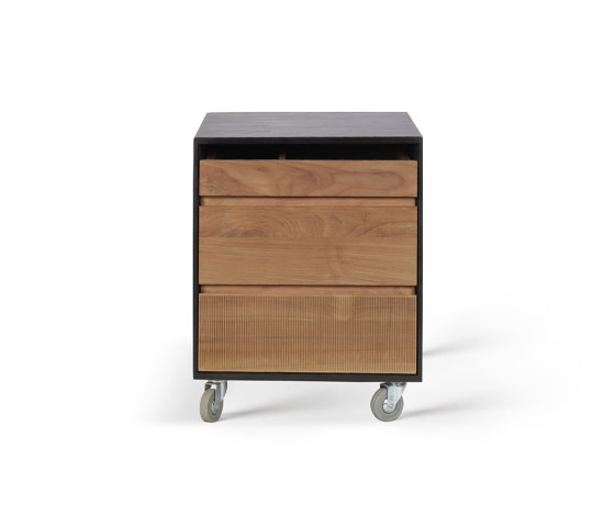 Oscar | Teak drawer unit - 3 drawers | Cassettiere ufficio | Ethnicraft