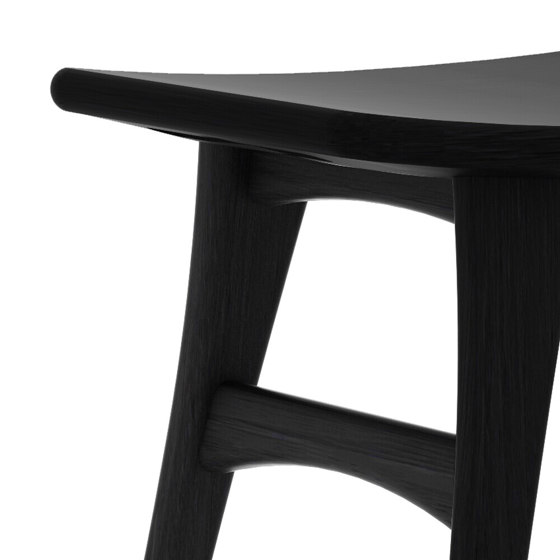 Osso | Oak black stool - contract grade - varnished | Hocker | Ethnicraft