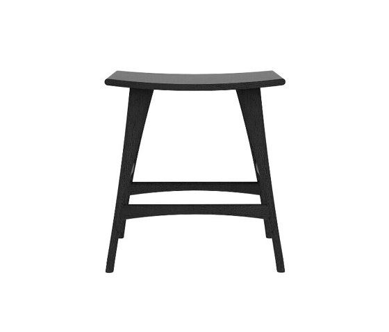 Osso | Oak black counter stool - contract grade - varnished | Chaises de comptoir | Ethnicraft