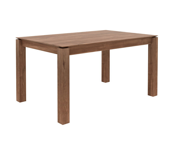 Slice | Teak extendable dining table - legs 8 x 8 cm | Dining tables | Ethnicraft