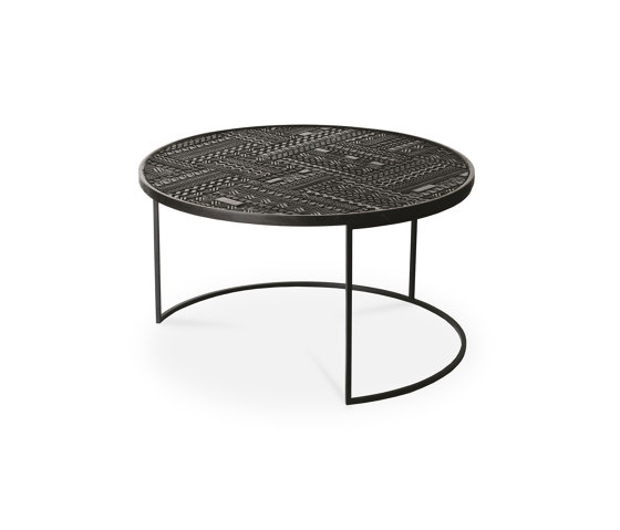 Tabwa | Teak round nesting black coffee table - set of 3 - varnished | Couchtische | Ethnicraft