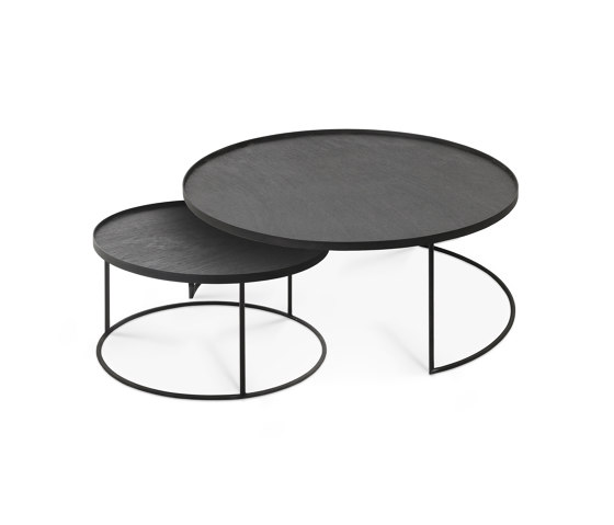 Tray tables | Round tray coffee table set - L/XL (trays not included) | Tavolini impilabili | Ethnicraft