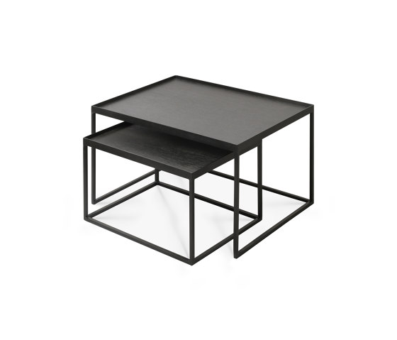 Tray tables | Rectangular tray coffee table set - S/L (trays not included) | Mesas nido | Ethnicraft