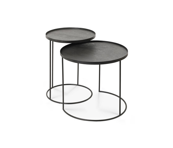 Tray tables | Round tray side table set - S/L (trays not included) | Tables gigognes | Ethnicraft