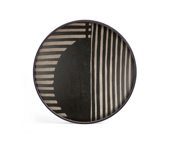 Urban Geometry tray collection | Asymmetric Dot wooden tray - round - XL | Bandejas | Ethnicraft
