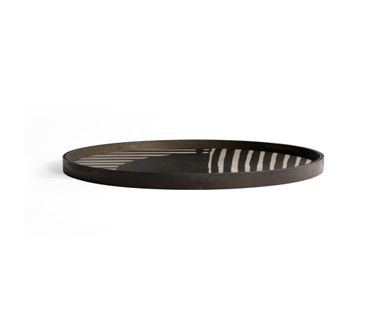 Urban Geometry tray collection | Asymmetric Dot wooden tray - round - XL | Plateaux | Ethnicraft