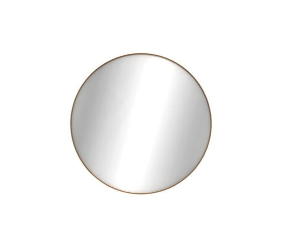 Layers | Oak wall mirror - round - varnished | Spiegel | Ethnicraft