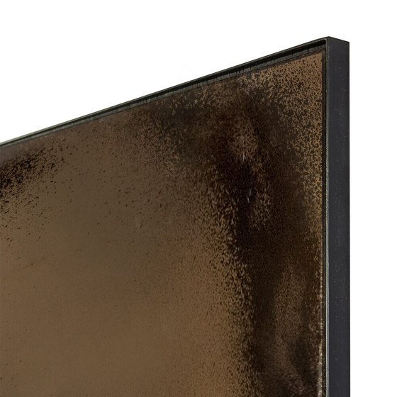 Wall decor | Bronze floor mirror - heavy aged - metal frame - rectangular | Espejos | Ethnicraft