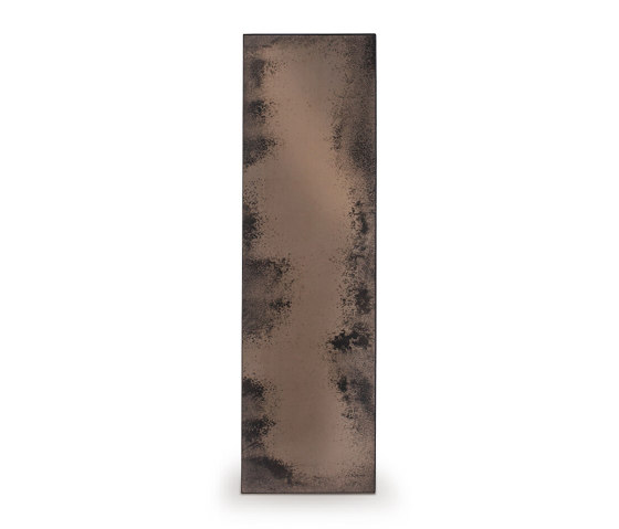 Wall decor | Bronze floor mirror - heavy aged - metal frame - rectangular | Spiegel | Ethnicraft