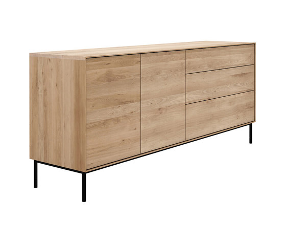 Whitebird | Oak sideboard - 2 doors - 3 drawers - varnished | Credenze | Ethnicraft