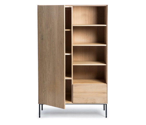 Whitebird | Oak storage cupboard - 1 door - 1 drawer - varnished | Armadi | Ethnicraft