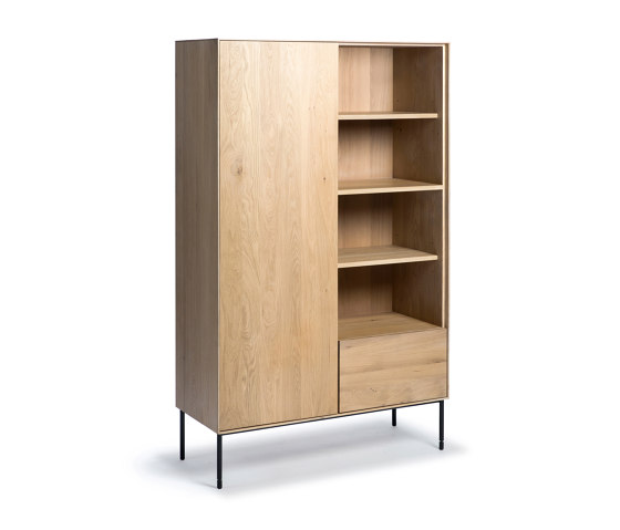 Whitebird | Oak storage cupboard - 1 door - 1 drawer - varnished | Cabinets | Ethnicraft