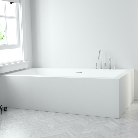 CORIAN® | Cassiopeia Built-in DuPont™ Corian® Bathtub - 2 panels | Bathtubs | Riluxa