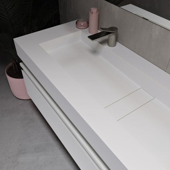 CORIAN® | Hatysa DuPont™ Corian® Wall Mounted Washbasin | Wash basins | Riluxa