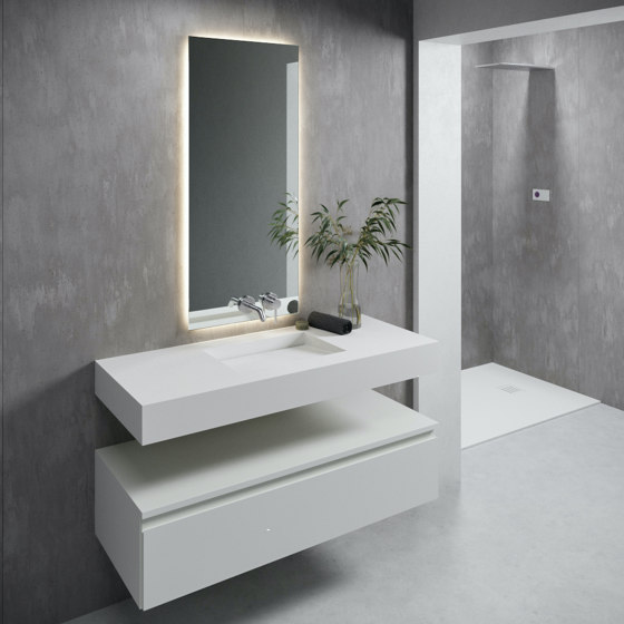 CORIAN® | Sagitta DuPont™ Corian® Wall Mounted Washbasin | Wash basins | Riluxa