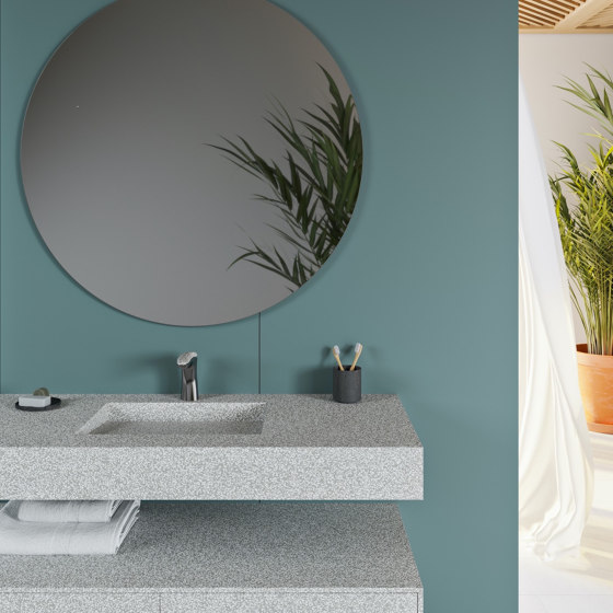 CORIAN® COLOUR | Sagitta Corian® Colour Wall Mounted Washbasin | Wash basins | Riluxa